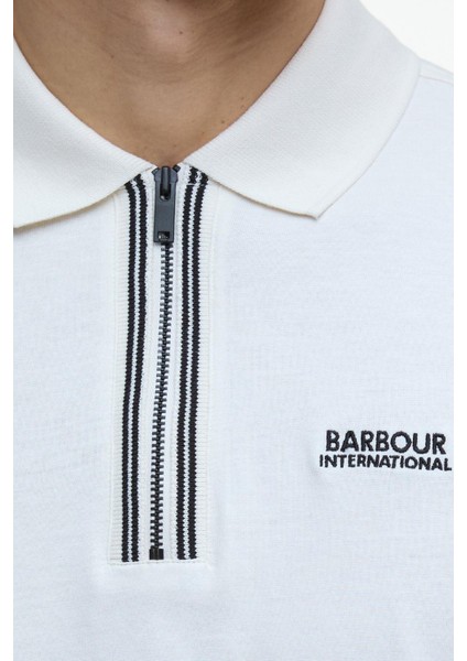 B.ıntl Ollie Twin Tipped Placket Polo Yaka WH32 Whisper White