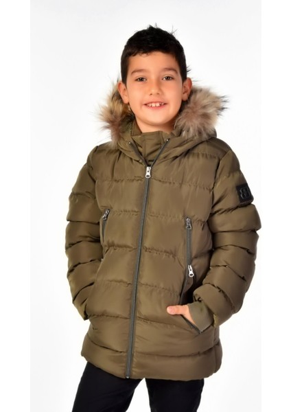 Natürel Kürklü Erkek Çocuk Mont 51248