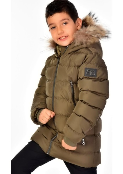 Natürel Kürklü Erkek Çocuk Mont 51248 indirimleri
