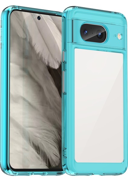 Google Pixel 8 Kılıf, Şeffaf Tasarımlı Darbeye Dayanıklı Telefon Kılıfı, Tampon Hibrit Şeffaf Kapak Google Pixel 8 (Yurt Dışından)
