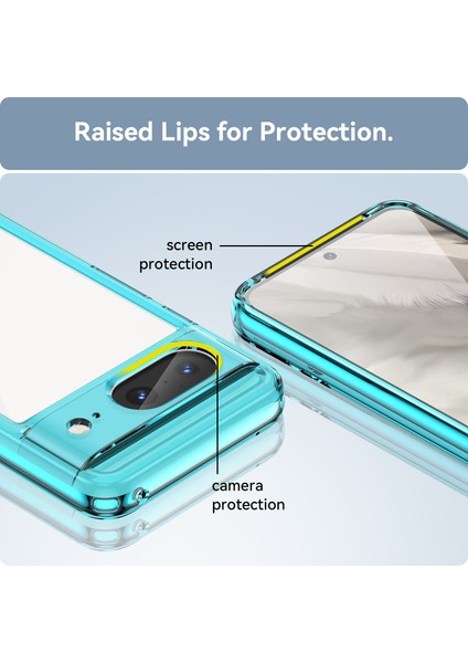 Google Pixel 8 Kılıf, Şeffaf Tasarımlı Darbeye Dayanıklı Telefon Kılıfı, Tampon Hibrit Şeffaf Kapak Google Pixel 8 (Yurt Dışından) fiyatları