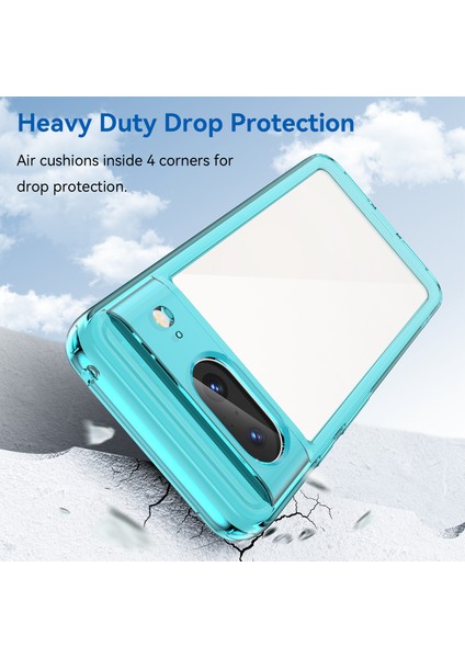 Google Pixel 8 Kılıf, Şeffaf Tasarımlı Darbeye Dayanıklı Telefon Kılıfı, Tampon Hibrit Şeffaf Kapak Google Pixel 8 (Yurt Dışından) modelleri
