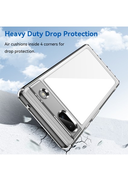 Google Pixel 8A Kılıf, Şeffaf Tasarımlı Darbeye Dayanıklı Telefon Kılıfı, Tampon Hibrit Şeffaf Kapak Google Pixel 8A (Yurt Dışından) modelleri