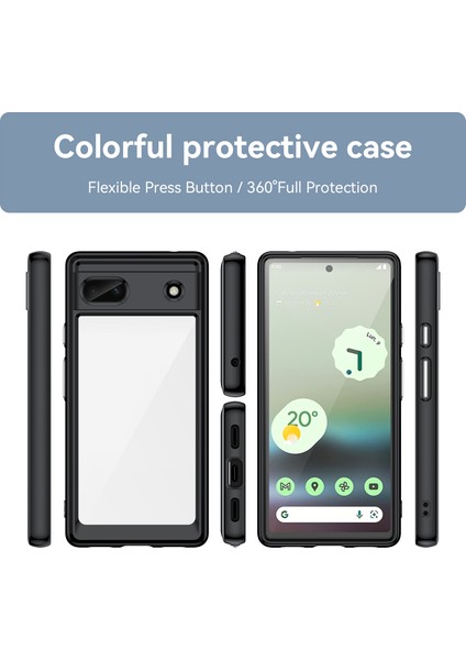 Google Pixel 8A Kılıf, Şeffaf Tasarımlı Darbeye Dayanıklı Telefon Kılıfı, Tampon Hibrit Şeffaf Kapak Google Pixel 8A (Yurt Dışından) fiyatları