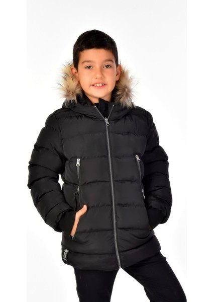 Natürel Kürklü Erkek Çocuk Mont 51248