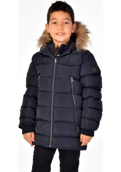 Natürel Kürklü Erkek Çocuk Mont 51248
