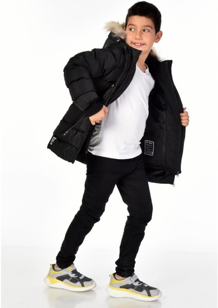 Natürel Kürklü Erkek Çocuk Mont 51248 modelleri