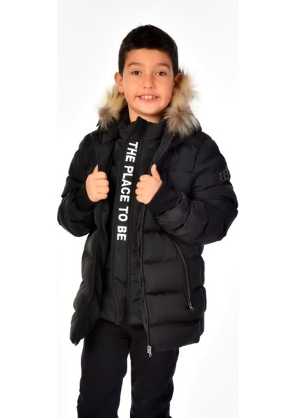 Natürel Kürklü Erkek Çocuk Mont 51248 fırsatları