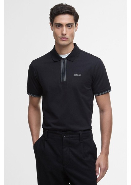 B.ıntl Ollie Twin Tipped Placket Polo Yaka BK11 Black