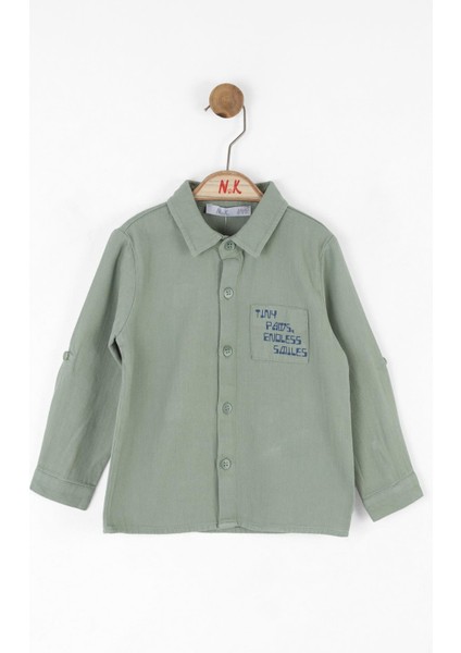 Nk Erkek Bebek Tiny Gömlek 1-4 Yaş Yeşil indirimleri