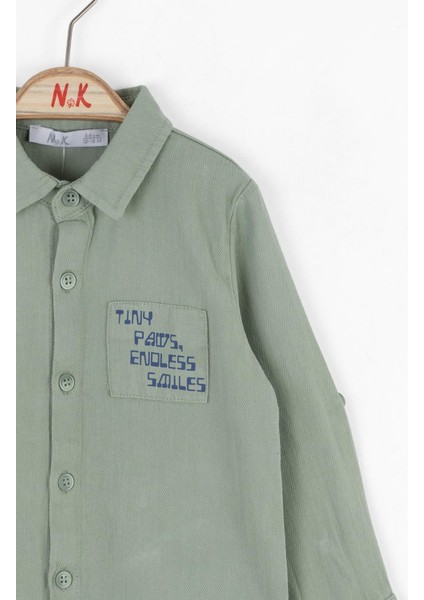 Nk Erkek Bebek Tiny Gömlek 1-4 Yaş Yeşil