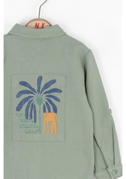 Nk Erkek Bebek Tiny Gömlek 1-4 Yaş Yeşil