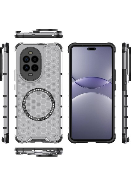 Huawei Honor 200 Manyetik Şeffaf Düşmeye Dayanıklı Telefon Kılıfı (Yurt Dışından) fiyatları