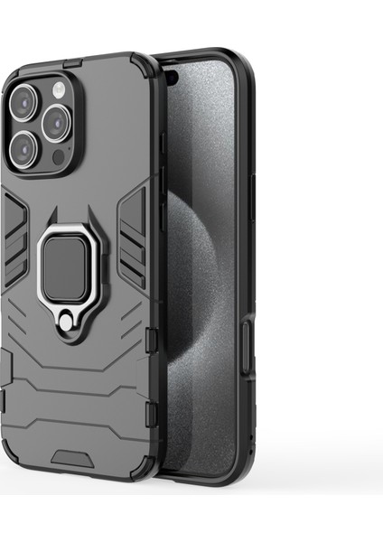 Iphone 16 Ayaklı ve Manyetik Araç Tutucu Tutucu Kılıflı Kılıf (Yurt Dışından)
