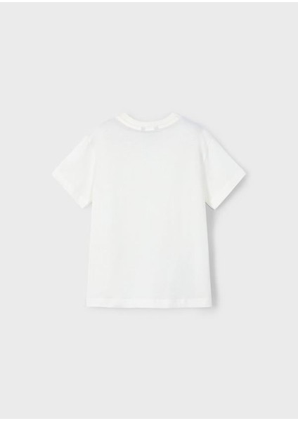 Erkek Çocuk Kaykay Baskılı Tshirt 4-8 Yaş Krem fiyatları