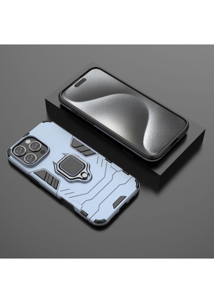 Iphone 16 Pro Ayaklı ve Manyetik Araç Tutucu Tutucu Kılıflı Kılıf (Yurt Dışından)