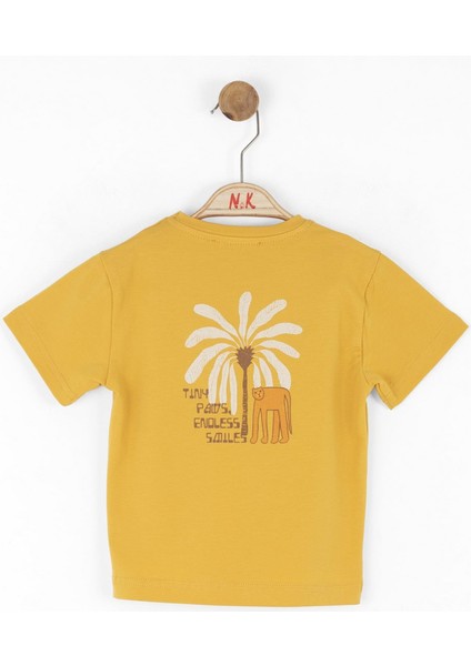 Nk Erkek Bebek Kaplan Tshirt 1-4 Yaş Sarı