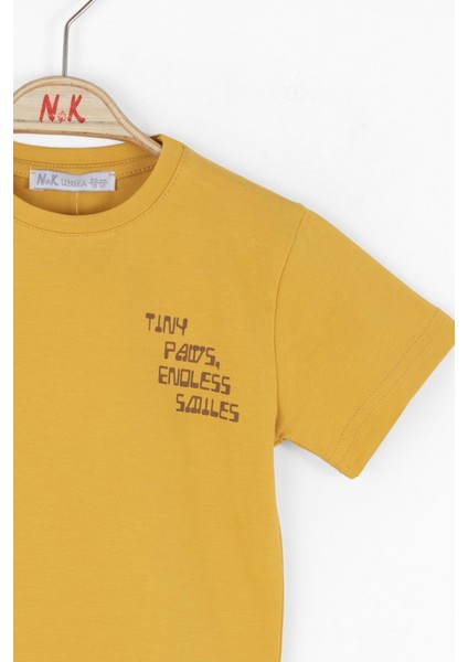 Nk Erkek Bebek Kaplan Tshirt 1-4 Yaş Sarı