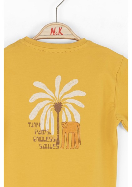 Nk Erkek Bebek Kaplan Tshirt 1-4 Yaş Sarı