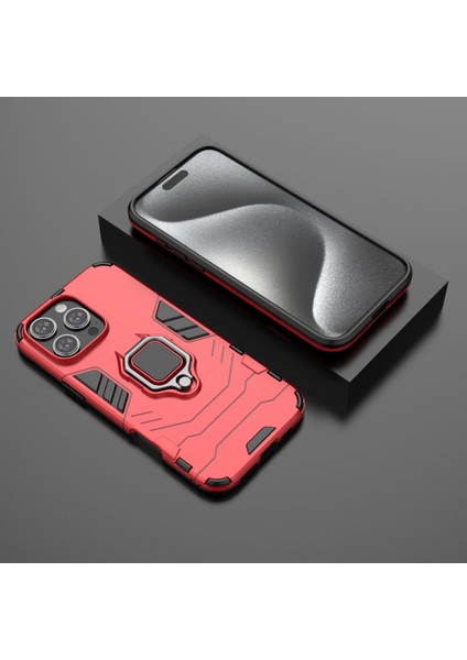 Iphone 16 Ayaklı ve Manyetik Araç Tutucu Tutucu Kılıflı Kılıf (Yurt Dışından)