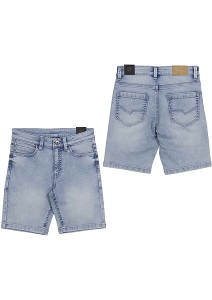 Erkek Çocuk Denim Şort 10-14 Yaş Mavi