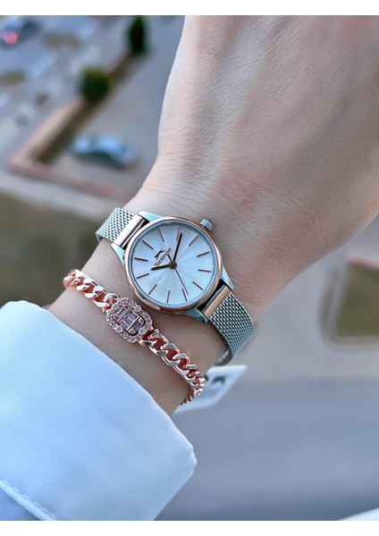 Çelik Kordon 2 Yıl Garantili 5 Atm Bileklik Hediyeli Kadın Kol Saati BSL.09.2458.3.06 fiyatları