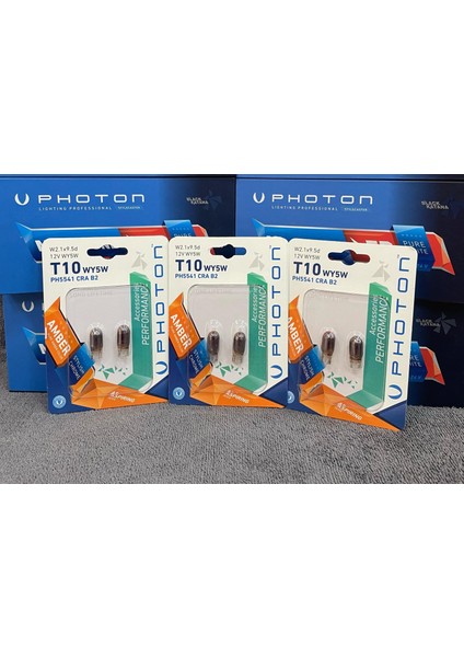 Photon T10 WY5W PH5541 Cra B2 Blister Minyatür serisi Chrome (Turuncu)