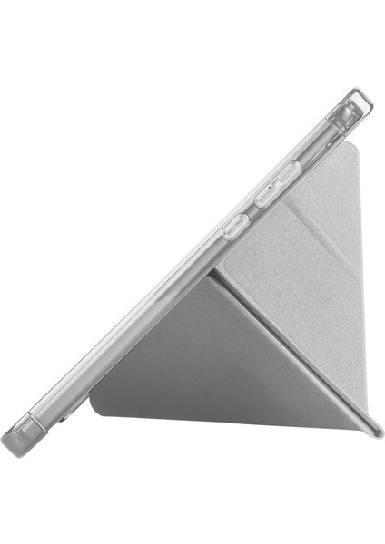 Huawei Matepad 11 (2023) Uyumlu Yatay ve Dikey Standlı Antişok Köşe Korumalı Kalemlikli Origami Slikon Kılıf
