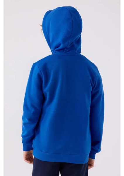 Erkek Çocuk Fermuarlı Sweatshirt 5-16 Yaş Mavi indirimleri