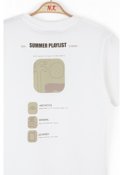 Erkek Çocuk Playlist Tshirt 8-14 Yaş Yeşil