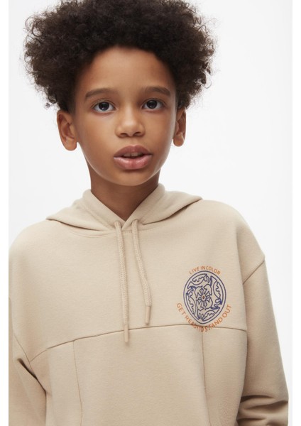 Nk Erkek Çocuk Botanik Sweatshirt 8-14 Yaş Vizon
