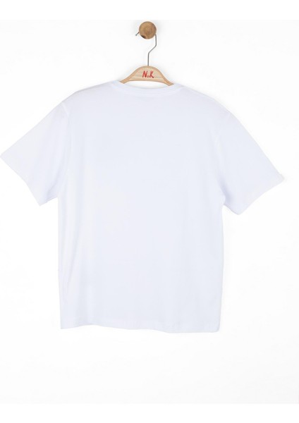 Nk Erkek Çocuk Noir Tshirt 8-14 Yaş Beyaz