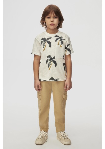Nk Erkek Çocuk Bahama Tshirt 4-8 Yaş Ekru