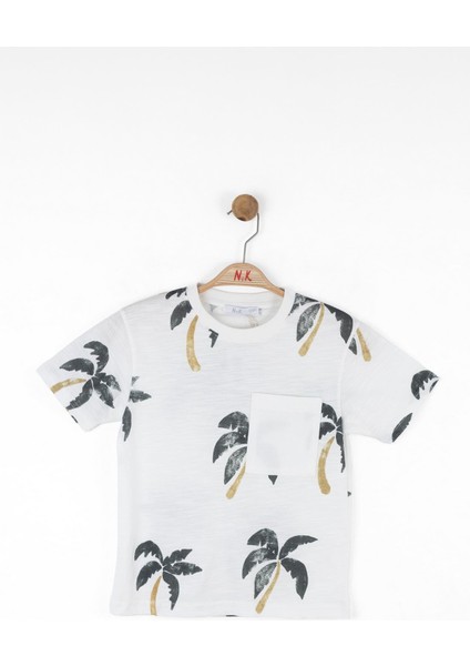 Nk Erkek Çocuk Bahama Tshirt 4-8 Yaş Ekru