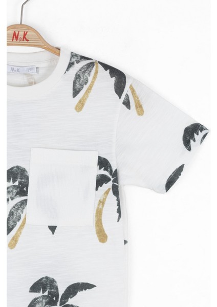 Nk Erkek Çocuk Bahama Tshirt 4-8 Yaş Ekru