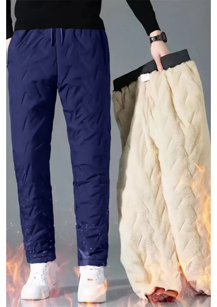 Unisex Çift Katman Ultra Termal Su ve Rüzgar Geçirmez Kayak Motorcu Içi Kürklü Pantolon indirimleri