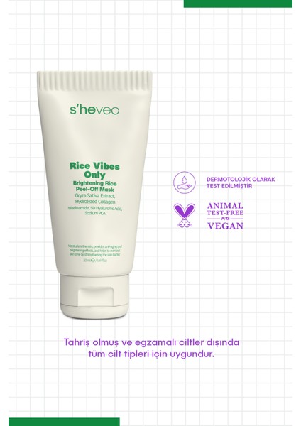 Rice Vibes Only – Aydınlatıcı Pirinç Maske