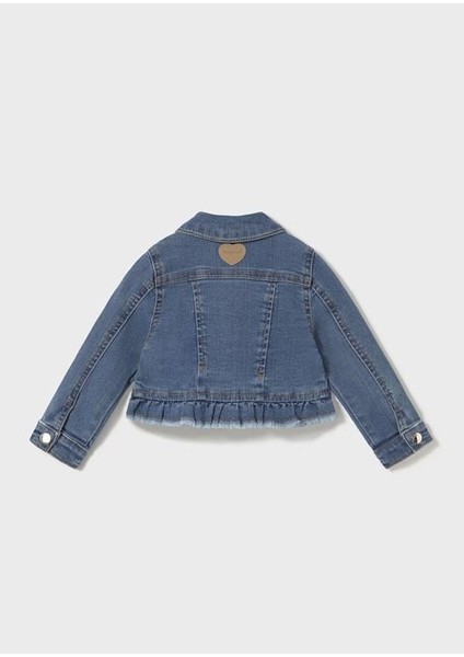 Mayoral Kız Bebek Fırfırlı Denim Ceket 1-3 Yaş Mavi fiyatları