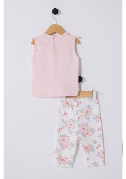 U.s.polo Kız Bebek Çicek Baskılı Taytlı Takım 6-36 Pudra fiyatları