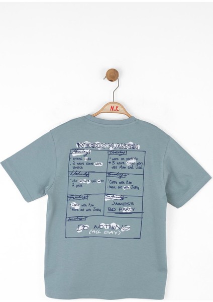 Erkek Çocuk Plan Tshirt 8-14 Yaş Mint fiyatları