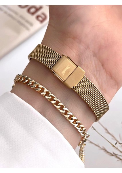 Çelik Kordon 2 Yıl Garantili 5 Atm Bileklik Hediyeli Kadın Kol Saati BSL.09.2458.3.03 modelleri