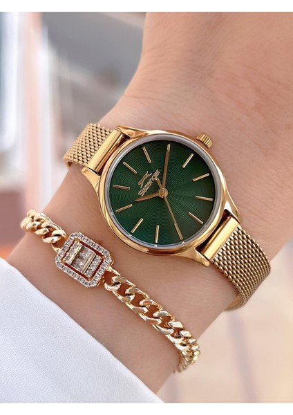 Çelik Kordon 2 Yıl Garantili 5 Atm Bileklik Hediyeli Kadın Kol Saati BSL.09.2458.3.02