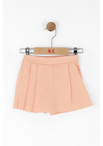 Nk Kız Bebek Apricot Şort 1-4 Yaş Somon