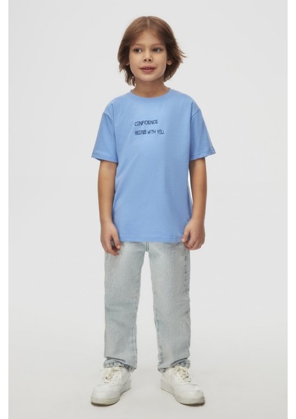 Erkek Çocuk Mare Tshirt 4-8 Yaş Mavi