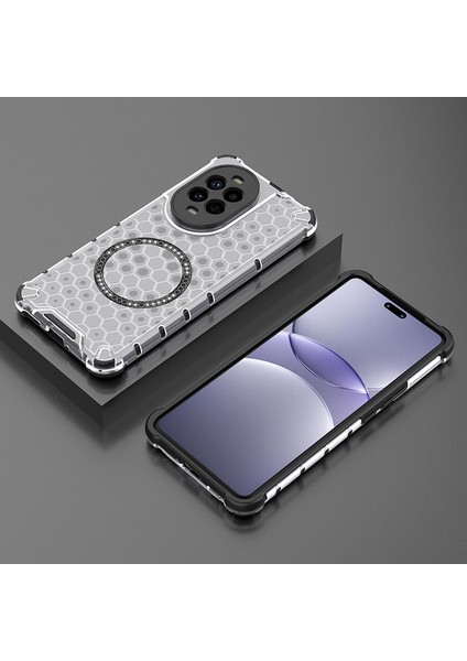 Huawei Honor 200 Lite Manyetik Şeffaf Düşmeye Dayanıklı Telefon Kılıfı (Yurt Dışından)