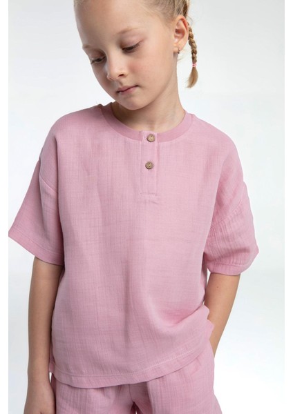 Rolypoly Kız Çocuk Müslin Şortlu Takım 2-8 Yaş G.kurusu fiyatları