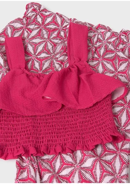 Kız Çocuk Baskılı Pantolonlu Takım 10-14 Yaş Fuşya modelleri