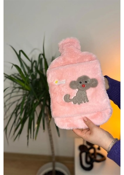 Peluş Kılıflı Köpek Emojili Sıcak Su Torbası 2 lt