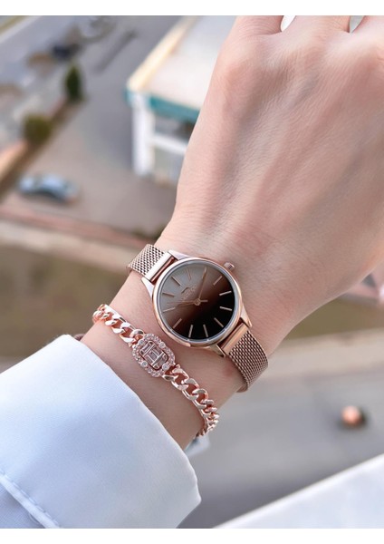 Çelik Kordon 2 Yıl Garantili 5 Atm Bileklik Hediyeli Kadın Kol Saati BSL.09.2458.3.05 fiyatları