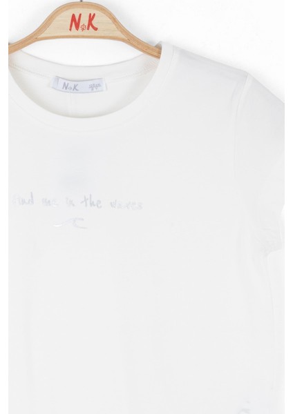Nk Kız Çocuk Find Tshirt 8-14 Yaş Ekru